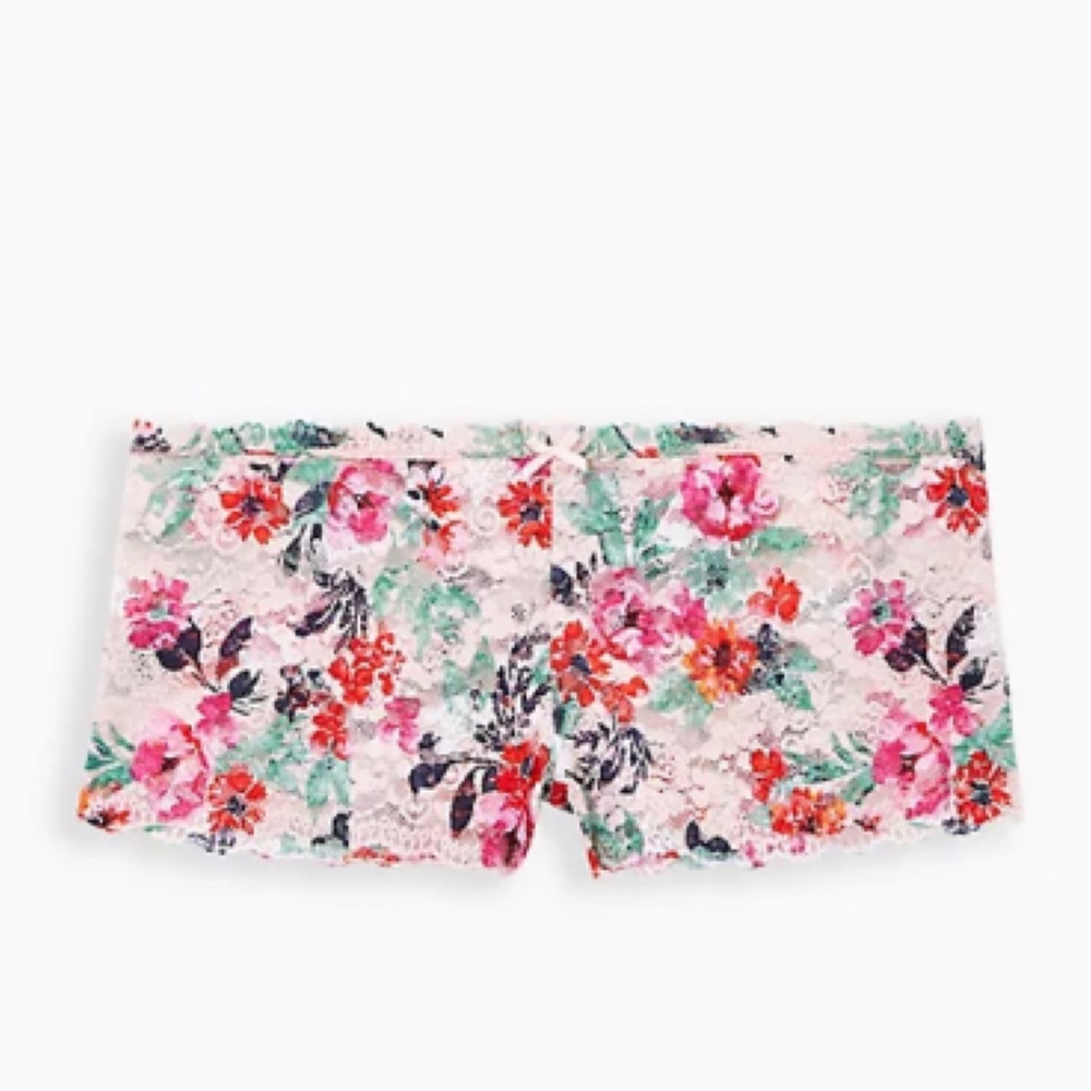 🆕 Pink Floral Lace Cheeky Panty NWT Torrid 3 3X 22 24 New!